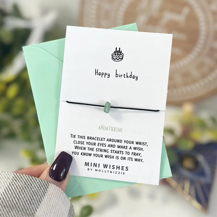Crystal Mini Wish Bracelet - Happy Birthday