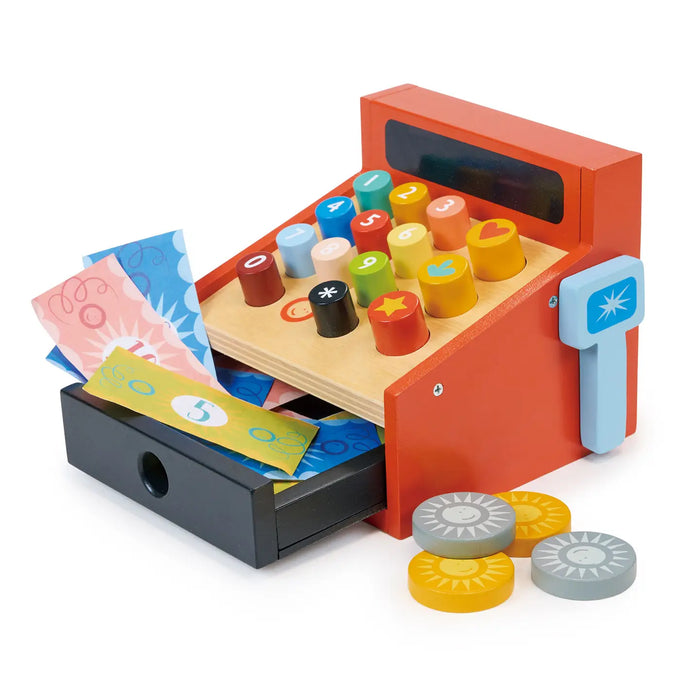 Wooden Toy Till For Kids